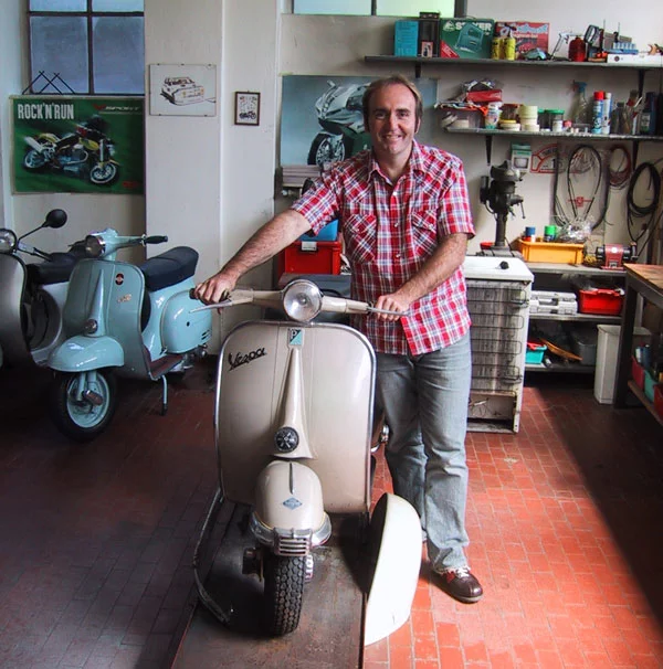 Peter Moore Author Italy Vespa