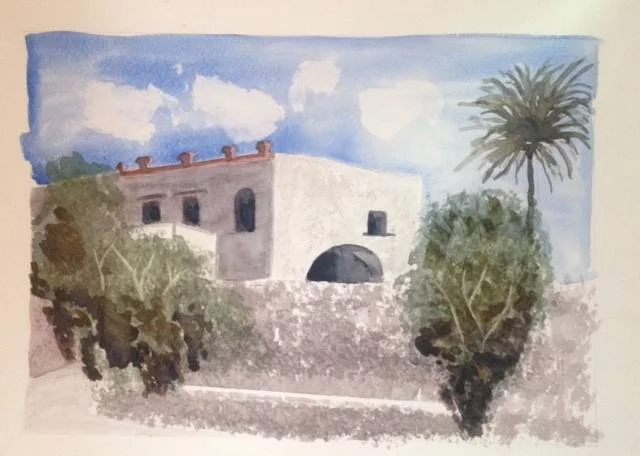 watercolour-painting-of-villa-in-sicily