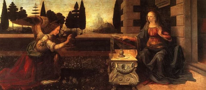 LeonarLeonardo Da Vinci The Annunciation