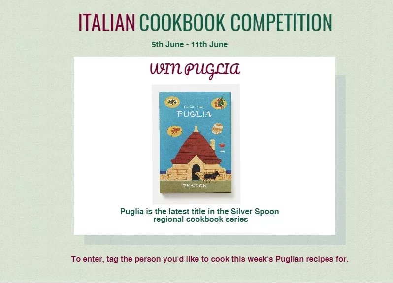 Puglia cookbook competition