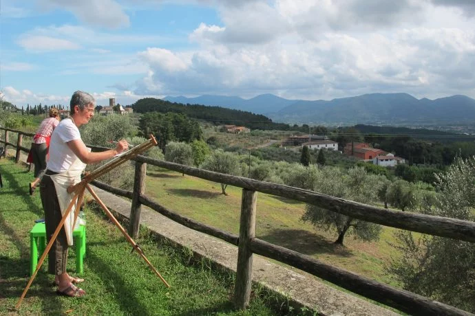 Painting Class Outdoors