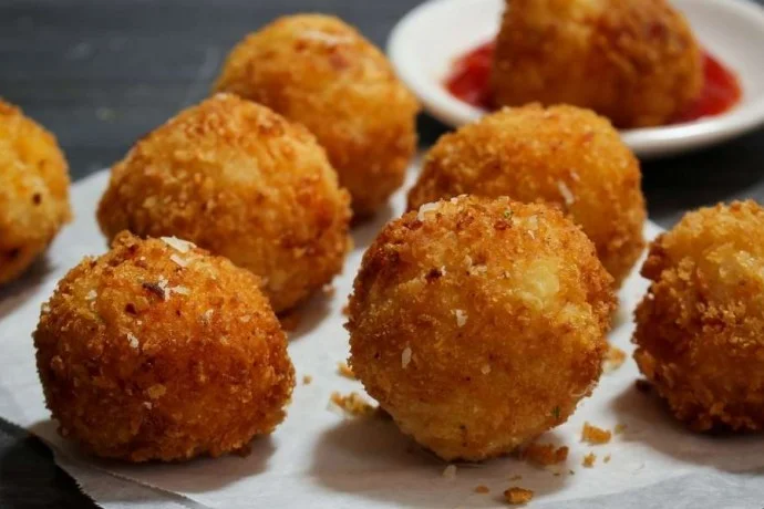 Golden brown smoked haddock croquettes