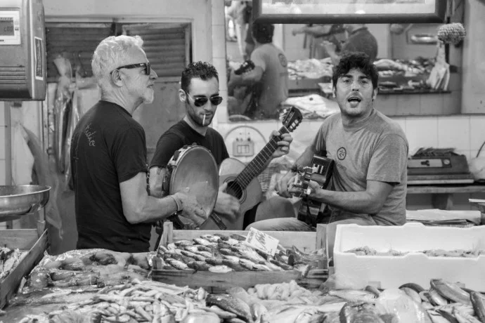 Italian Men singing