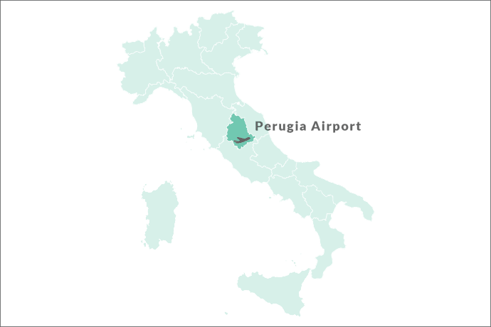 Perugia Airport Map