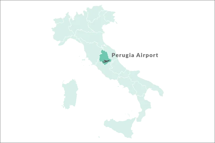 Perugia Airport Map