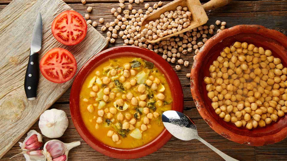 Espinacas con Garbanzos