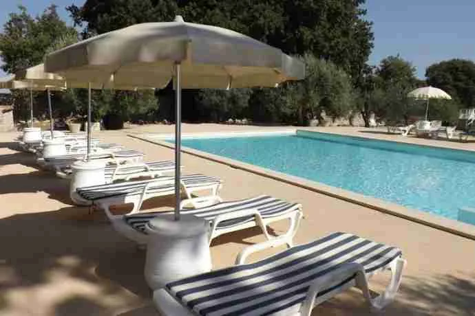 Villa Aragonese pool and loungers