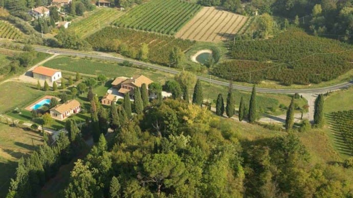 Villa Brisighella ariel view 1